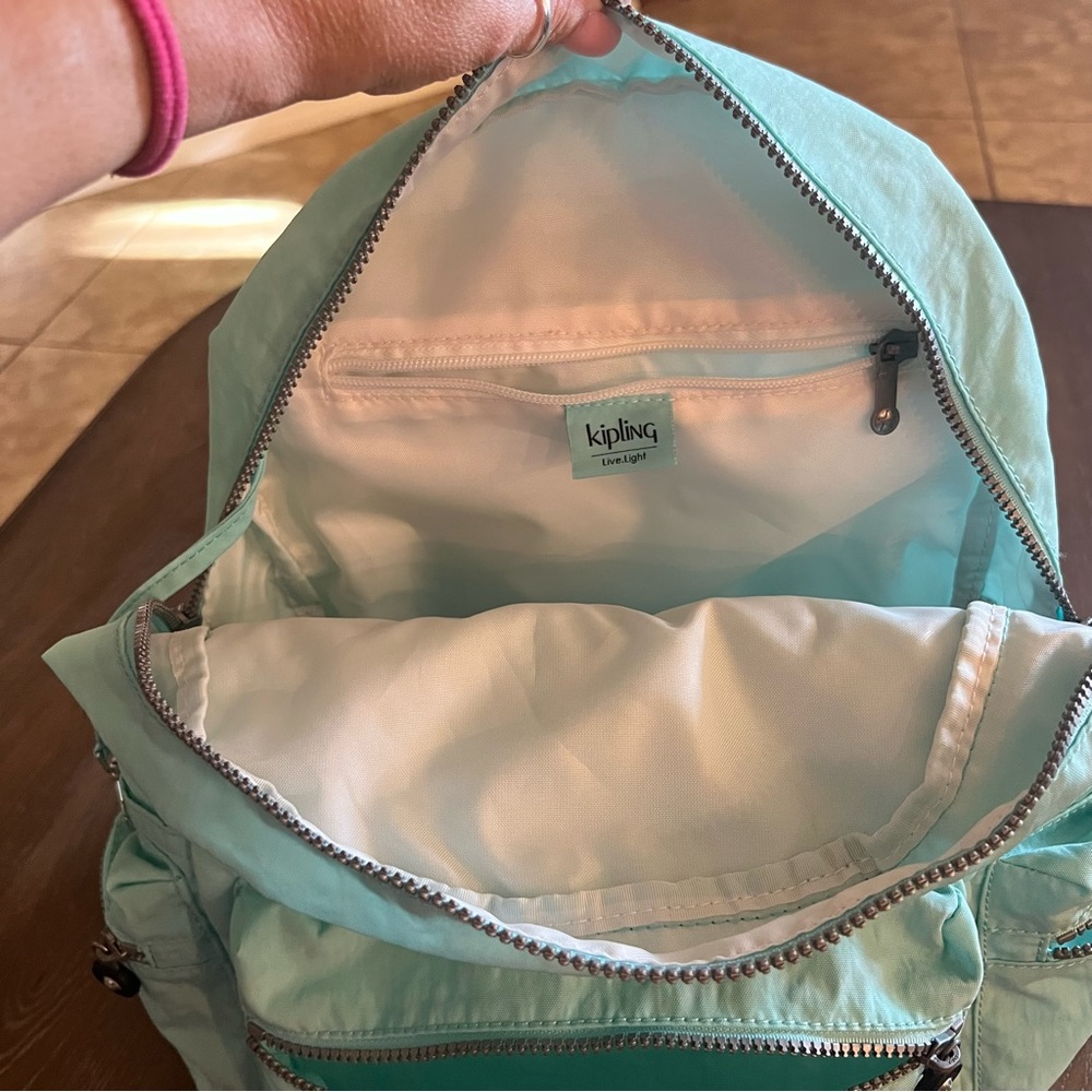 Kipling Ezra Backpack Teal - Picture 10 of 15